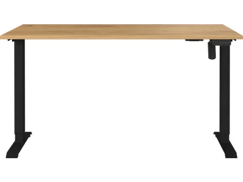 Elektrisch ihv bureau,HxBxD 710-1190x1400x800mm,blad Navarra-eiken