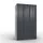 lockerkast 1950x1150x640mm 3x2 vakken romp RAL7021 front RAL7021