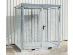 gasflessendepot,v. 45xØ 230mm fles,HxBxD 2260x2115x1570mm,m. deksel