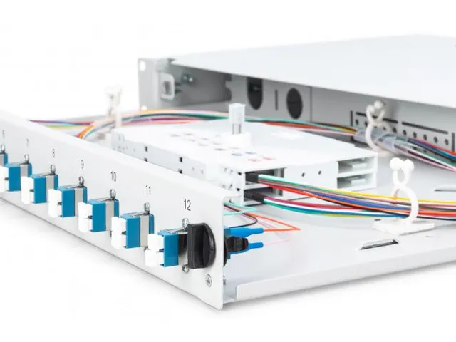 LWL-splicebox 1U uitgerust 12x LC DX OS2 inclusief splicecassette