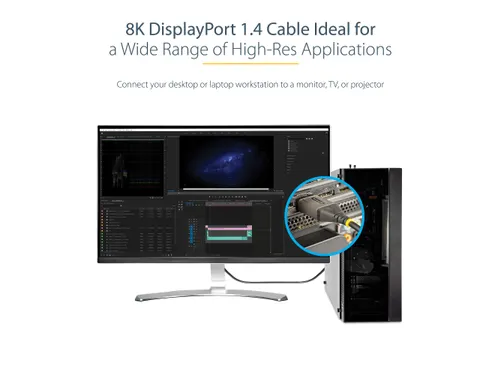5 Meter VESA Gecertificeerde DisplayPort 1.4 Kabel