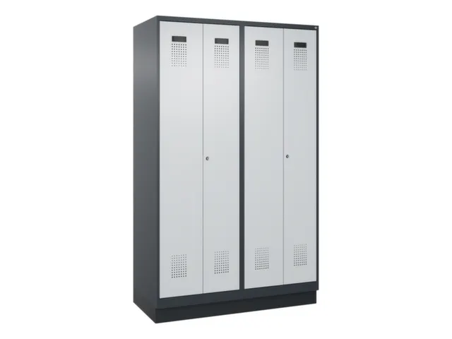 locker voor scheiding van kleding,HxBxD 1950x1200x500mm,4vak