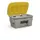 strooigoedbak,1000l,HxBxD 960x1800x1350mm,PE,grijs,deksel geel