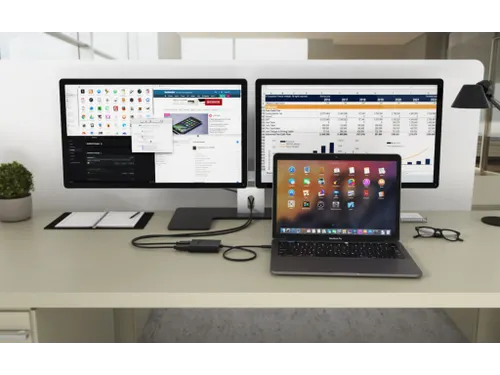 USB-C Dual 4K/60Hz (single 8K/30Hz) DP Video Adapter