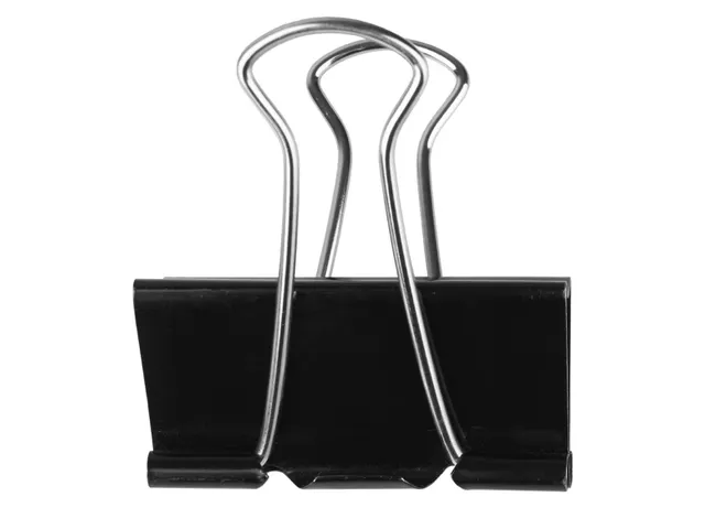Papierklem Zwart 51mm Doos 10 Stuks