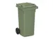 container,120l,HxBxD 933x500x550mm,deksel groen,romp HDPE groen