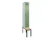 locker met bank,voor scheiding van kleding,HxBxD 2120x300x815mm,1vak