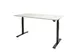 Dextro Basic Zit-sta Bureau Elektrisch 180x90 Krijtwit 25mm Zwart