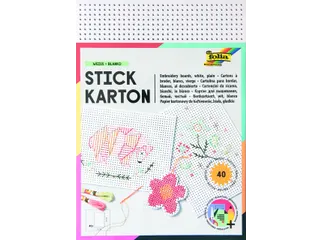 Borduurkaarten Folia 17.5 x 24.5cm 300gr 40 vel wit - 1