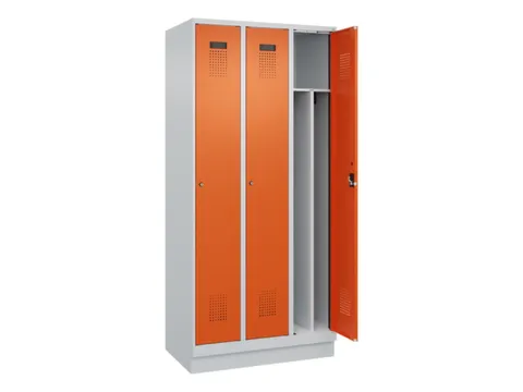 locker voor scheiding van kleding,HxBxD 1950x900x500mm,3vak