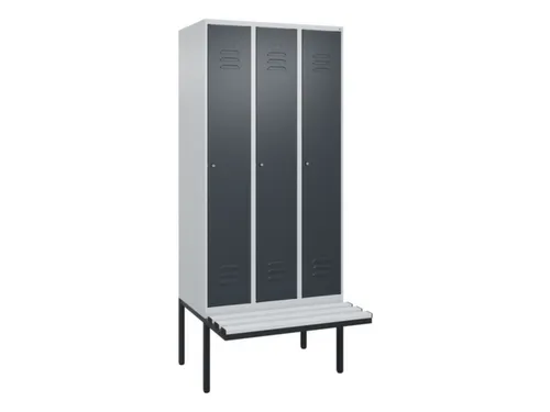 locker voor scheiding van kleding,HxBxD 2120x900x815mm,3vak