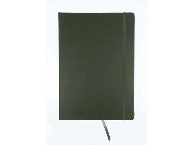 Schetsboek Kangaro A4 forest green PU HC 80 vel 140gr roomwit met elas