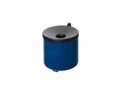 Wandasbak 2.4 liter HxØ 160x155mm Ral5010 Blauw Staal