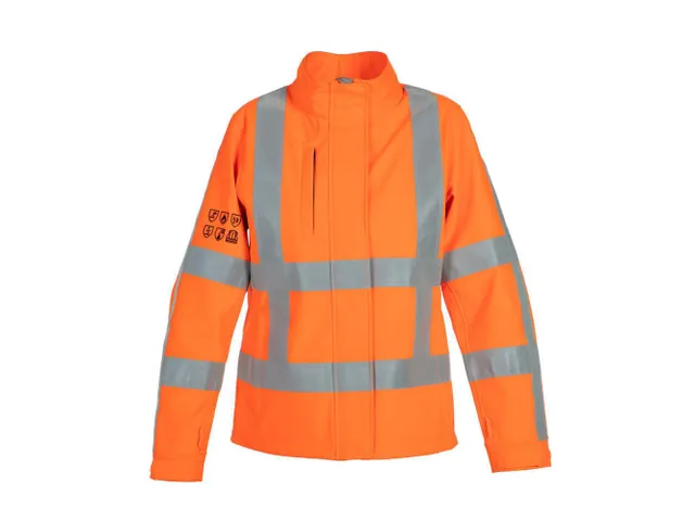 Hydrowear 043640FO Morgan softshell vest, fluo oranje, maat S, per stu