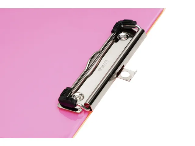 Klembord MAUL A4 staand transparant PS neon roze