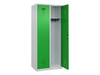 locker,HxBxD 1850x800x500mm,2vak,vak B 400mm,cil.-slot,staand op vloer - 2