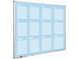 Magnetische Jaarplanner 90x120cm Duits Blauw Softline profiel Jan- Dec