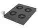 Ventilatorunit voor 483 mm (19 inch) 4 ventilatoren incl. thermostaat