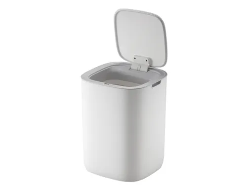Morandi Trendy Vierkante Afvalbak Smart Sensor Bin 12 Liter Wit