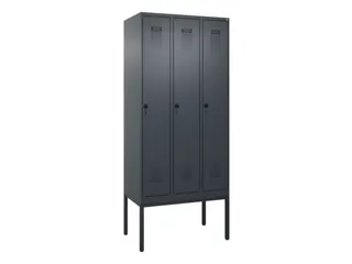 locker,HxBxD 2120x900x500mm,3vak,vak B 300mm,draaigrendel - 2