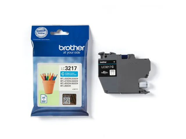 Inktcartridge Brother LC-3217C blauw