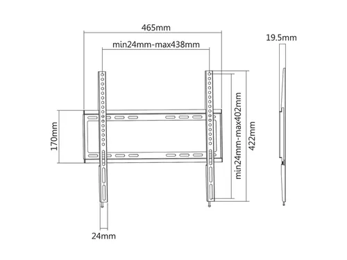 TV wandsteun ACT 32 tot 55 inch VESA