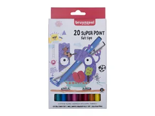 Viltstift Bruynzeel Kids Super Point assorti 20 stuks - 2