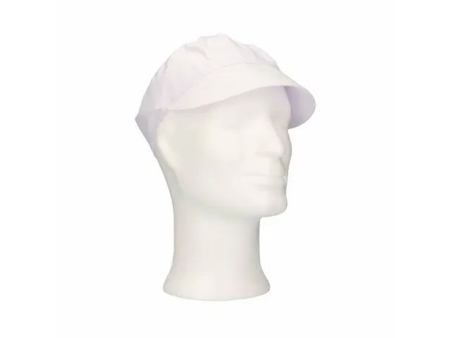 Pet met klep maat L Polyester Kroon Wit 100 Stuks