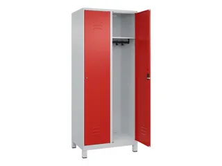 locker,HxBxD 1950x800x500mm,2vak,vak B 400mm,cil.-slot,voeten - 2