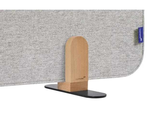 Elements Bureauscherm akoestisch 60x160cm Licht Grijs Houders