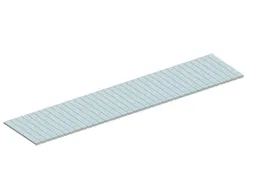 legbord van plaatstaal,v. palletstelling,BxD 3600x800mm,vakl. 3600kg