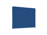 Scheidingswand Textiel 200x150cm Hexagon Blauw