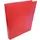 ringmap, voor ft A4, uit PP, 2 ringen van 25mm, transparant rood