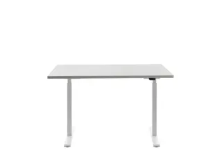 Elektrisch ihv bureau,HxBxD 700-1200x1200x800mm,blad grijs,T-voet wit - 1