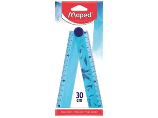Liniaal Maped Arctic Vibes 30cm opvouwbaar blauw - 1