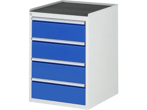 ladekast 825x580x650mm 4laden cilinderslot RAL7035 RAL5010 metaal
