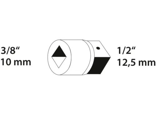 GEDORE 3019 Vergrootstuk 3/8 inch naar 1/2 inch