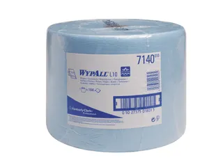 Wypall L10 Extra poetsdoek 1-lgs blauw 570 mtr, 38x23,5 cm rol 1500 - 1