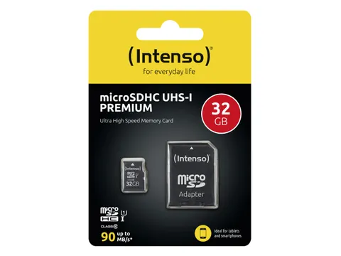 Intenso 32GB microSDHC Kaart UHS-I Klasse 10