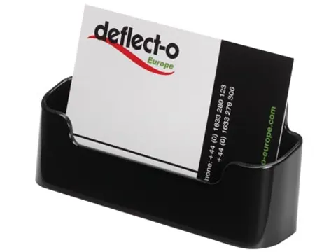 Visitekaarthouder 1 opbergvak, zwart