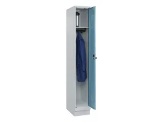 locker,HxBxD 1950x300x500mm,1vak,vak B 300mm,draaigrendel,sokkel - 1
