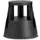 verrijdbaar opstapje,kunststof,RAL9005,trede Ø 283mm,3geveerde wielen