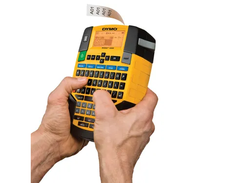 Labelprinter Dymo Rhino 4200 industrieel azerty 19mm geel in koffer