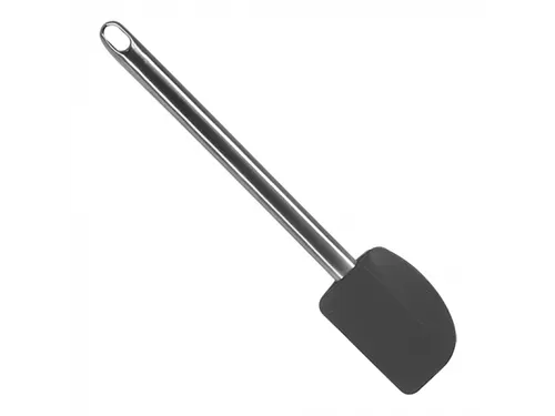 Kisag Pannenlikker 30cm siliconen Zwart met RVS handvat