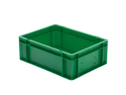 Euronorm-stapelbak 13l 145x400x300mm Wanden/bodem Gesloten Groen