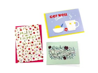 Wenskaart Paperclip diversen engelstalig navulset à 6 stuks - 1