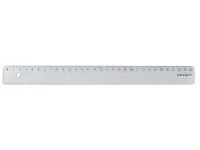 Liniaal 30 Cm Kunststof Transparant