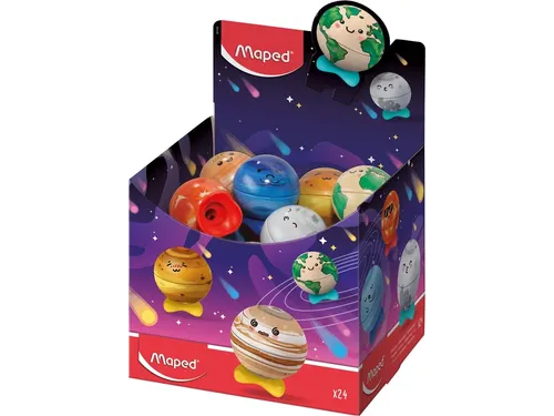 Puntenslijper Maped Planet display à 24 stuks assorti