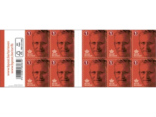 Postzegel Belgie 50 X 1.90 Euro doosje