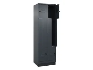 Z-garderobekast,HxBxD 1950x600x500mm,vak B 150/300mm,draaigrendel - 2